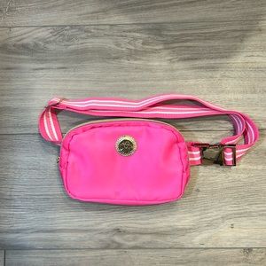 Lilly Pulitzer pink belt bag crossbody